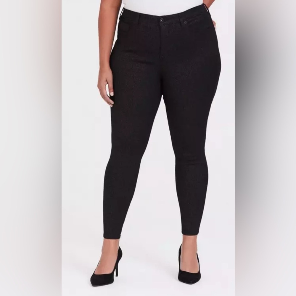 Black Sparkly Denim Jeans
